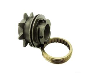 Yhenlovtt Volano in acciaio 9T con mozzo cuscinetto 76g luce | ID cuscinetto da 24 mm, foro interno da 17,5 mm, design preciso a 9 denti, adatto per auto ad alte prestazioni