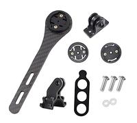 YHESEN Supporto Computer da Manubrio della bicicletta in fibra di carbonio,Supporto per computer per Bryton Rider, Garmin Edge (modelli 200, 500, 510, 800, 810 e 1000),Fotocamera Sportiva Luci Bici