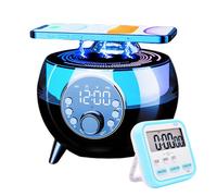 YHFITN Sveglia Altoparlante Bluetooth Luce di proiezione del cielo stellato Ricarica wireless Luce notturna Radio FM Scheda TF/U Disk/AUX Lettore musicale Regalo per famiglia/amici/bambini (Nero)