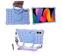 YHFZR Cover per Alldocube iPlay 60 Lite, Silicone Resistente 360 Supporto Rotante Custodia Protettiva per Bambini per Alldocube iPlay 60 Lite 10,95 Pollici, Viola