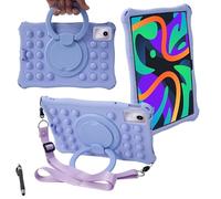 YHFZR Cover per DOOGEE T30S/T30 Pro/T30 Ultra, Silicone Resistente 360 Supporto Rotante Custodia Protettiva per Bambini per DOOGEE T30S/T30 Pro/T30 Ultra 11 Pollici, Viola