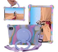 YHFZR Cover Silicone 360 Supporto Rotante Custodia Protettiva per Bambini per Teclast P30T/Moderness MB1001/ Blackview Tab 80/Oscal Pad 50 WiFi/OUZRS Tab-M1/UMIDIGI Tablet 10,1 Pollici, Colorato-A