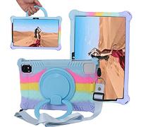 YHFZR Custodia Cover per DOOGEE Tab A9/ A9 Pro Tablet 10 Pollici, Silicone Resistente 360 Supporto Rotante Custodia Protettiva per Bambini, Colorato