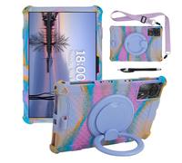 YHFZR Custodia Cover per DOOGEE Tab A9+/A9 Pro+ Tablet 11 Pollici, Silicone Resistente 360 Supporto Rotante Custodia Protettiva per Bambini, Colorato-A