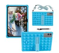 YHFZR Custodia Cover per DOOGEE Tab G6 Max/TABWEE T60 Pro/TECLAST T65 Plus/TECLAST T65/ OSCAL PAD 200 Tablet 13,4 Pollici, Ultra Leggero Protettiva Cover in Silicone con Supporto per Bambini, Blu