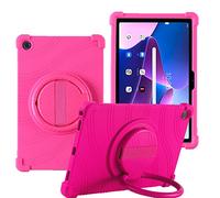 YHFZR Custodia Cover per Lenovo Tab M10 Plus 3rd Gen 10,6 2022, Silicone Resistente 360 Supporto Rotante Custodia Protettiva per Bambini per Lenovo Tab M10 Plus 3rd Gen 10,6'' TB-125/128FU, Rosa