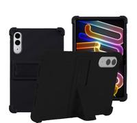 YHFZR Custodia Cover per Lenovo Xiaoxin Pad Pro GT 11,1 Pollici 2025 TB710FU, Ultra Leggero Protettiva Cover in Silicone con Supporto per Bambini, Nero