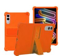 YHFZR Custodia Cover per Lenovo Xiaoxin Pad Pro GT 11,1 Pollici 2025 TB710FU, Ultra Leggero Protettiva Cover in Silicone con Supporto per Bambini, Arancia