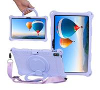 YHFZR Custodia Cover per OUKITEL OT6 Tablet, Silicone Resistente 360 Supporto Rotante Custodia Protettiva per Bambini per OUKITEL OT6 Tablet 10,1 Pollici, Viola