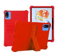 YHFZR Custodia Cover per OUKITEL OT6 Tablet, Ultra Leggero Protettiva Cover in Silicone con Supporto per Bambini per OUKITEL OT6 Tablet 10,1 Pollici, Rosso