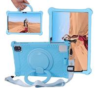YHFZR Custodia Cover Silicone Resistente 360 Supporto Rotante Custodia Protettiva per Bambini per DOOGEE T10 / DOOGEE T10S / DOOGEE T10 PRO Tablet 10,1 Pollici, Blu