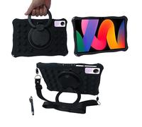 YHFZR Custodia Cover Silicone Resistente 360 Supporto Rotante Custodia Protettiva per Bambini per Teclast P50/Blackview Tab 16/Teclast T50/UMIDIGI A15 Tab Tablet 11 Pollici, Nero