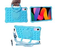YHFZR Custodia Cover Silicone Resistente 360 Supporto Rotante Custodia Protettiva per Bambini per Teclast P50/Blackview Tab 16/Teclast T50/UMIDIGI A15 Tab Tablet 11 Pollici, Blu
