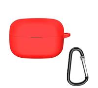 YHFZR Custodia per Sony LinkBuds S, Cute Custodia Protettiva in Silicone Case Cover per Sony LinkBuds S con Cinturino ad Anello, Rosso