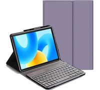 YHFZR Tastiera Custodia per Blackview Tab 90 WiFi/Tab 90/Tab9 WiFi/Tab 16 Pro 11 Pollici, QWERTY Sottile PU Custodia con Supporto Cover Tastiera Rimovibile Wireless Keyboard, Viola
