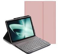 YHFZR Tastiera Custodia per OnePlus Pad 11.6 Pollici, QWERTY Sottile PU Custodia con Supporto Tastiera Rimovibile Wireless Keyboard per OnePlus Pad 11.6 Pollici, Rosa