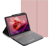 YHFZR Tastiera Custodia per OnePlus Pad Go 2 Tablet 12,1 Pollici, QWERTY Sottile PU Custodia con Supporto Cover Tastiera Rimovibile Wireless Keyboard, Rosa