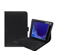 YHFZR Tastiera Custodia per Samsung Galaxy Tab Active4 Pro SM-T636B /Active Pro T540 10,1'', QWERTY Sottile PU Custodia con Supporto Cover Tastiera Rimovibile Wireless Keyboard, Nero
