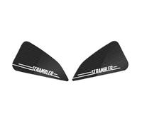 YHGGDN Adesivo di Protezione Laterale per Serbatoio Carburante per Motocicletta per Kit di Adesivi per Serbatoio per Ducati Scrambler Protezioni Serbatoio(Nero D)