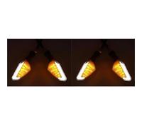 YHGGDN Impermeabile Indicatori Di Direzione Anteriori E Posteriori Universali Per Moto, Per Suzuki SV400 SV650S Per Per Benelli Indicatore Di Direzione Motocicletta(Set4)