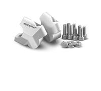 YHGGDN Moto Riser Manubrio per Moto per CFMOTO 800MT 800 MT 2022 2023 2024 - Kit Adattatore per Montaggio A Morsetto del Riser Manubrio Adattatore della(Argento)