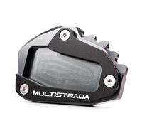 YHGGDN Piastra di Supporto per Cavalletto Laterale per Moto per Ducati Multistrada 950 1100 1200 1260 1200S 1260S V4S V2 Rally Moto Piastra Estensione Cavalletto(Titanio)