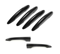YHGGDN Set Di 6 Coperture Per Maniglie Delle Portiere Auto Per MINI Per Cooper S D JCW F54 Per Clubman 2015-2023 Copertura Per Maniglia Esterna Dell'auto(Nero 1,Nessun buco e luce)
