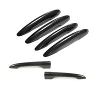 YHGGDN Set Di 6 Coperture Per Maniglie Delle Portiere Auto Per MINI Per Cooper S D JCW F54 Per Clubman 2015-2023 Copertura Per Maniglia Esterna Dell'auto(Nero 2,Nessun buco e luce)