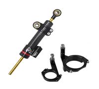 YHGGDN Stabilizzatore Ammortizzatore Sterzo Moto per Kawasaki per Ninja650 per Ninja 650 2017-2022 con Kit di Supporto Staffa di Montaggio Kit Staffa di Montaggio Ammortizzatore sterzo mors(Nero C)
