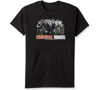 YHGsed233 Men's Criminal Minds The Brain Trust T-Shirt Black 3XL