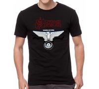 YHGsed233 Saxon Wheels of Steel 1980 Mens T-Shirt Black S