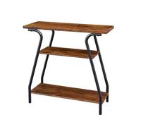 YHHLWXMDZ Consolle Ingresso Sottile a 3 Livelli, Tavolo da Ingresso con Piano Impermeabile e Struttura in Metallo, Gambe Regolabili, Tavolo Consolle per Corridoio(120cm/47.3in)