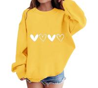 YHHRJAI Felpa per ragazze, graziose felpe a maniche lunghe stampate, pullover casual, abbigliamento per tutti i giorni, abbigliamento per le vacanze, festival, scuola caldo cappotto per ragazze
