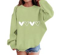 YHHRJAI Felpa per ragazze, graziose felpe a maniche lunghe stampate, pullover casual, abbigliamento per tutti i giorni, abbigliamento per le vacanze, festival, scuola caldo cappotto per ragazze
