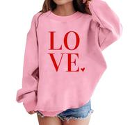 YHHRJAI Felpa Top per Ragazze Carino Stampato Maniche Lunghe Felpe Casual Girocollo Autunno Inverno Pullover Top Bambini Polsini a Costine Vestibilità Larga Pullover Maglione Scuola Caldo Teen Girl