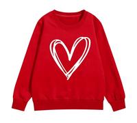 YHHRJAI Felpe a forma di cuore carino per ragazze adolescenti, felpe oversize a maniche lunghe, vestiti per autunno inverno per tutti i giorni, panno per feste festive, pullover termico accogliente