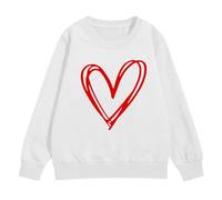 YHHRJAI Felpe a forma di cuore carino per ragazze adolescenti, felpe oversize a maniche lunghe, vestiti per autunno inverno per tutti i giorni, panno per feste festive, pullover termico accogliente