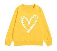 YHHRJAI Felpe a forma di cuore carino per ragazze adolescenti, felpe oversize a maniche lunghe, vestiti per autunno inverno per tutti i giorni, panno per feste festive, pullover termico accogliente