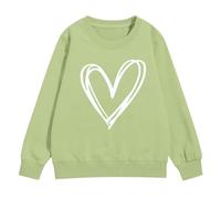 YHHRJAI Felpe a forma di cuore carino per ragazze adolescenti, felpe oversize a maniche lunghe, vestiti per autunno inverno per tutti i giorni, panno per feste festive, pullover termico accogliente