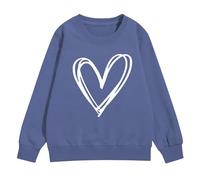 YHHRJAI Felpe a forma di cuore carino per ragazze adolescenti, felpe oversize a maniche lunghe, vestiti per autunno inverno per tutti i giorni, panno per feste festive, pullover termico accogliente