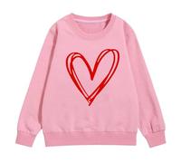 YHHRJAI Felpe a forma di cuore carino per ragazze adolescenti, felpe oversize a maniche lunghe, vestiti per autunno inverno per tutti i giorni, panno per feste festive, pullover termico accogliente