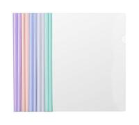 YHIJSR 10 plastica A4 rapporto copertina e cartella di file con barra scorrevole, cartelline con striscia scorrevole, buste di rilegatura formato A4 con clip per documenti d'ufficio