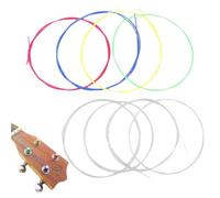 YHIJSR 2 set di corde per ukulele, corde di ricambio in nylon, accessori per ukulele, corde colorate e bianche