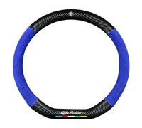 YHIKAHT Coprivolante Auto per Alfa Romeo Tonale, Coprivolante in Pelle, Antiscivolo Durevole Facile da installare Volante Protezione Decorazione Accessori,Blue