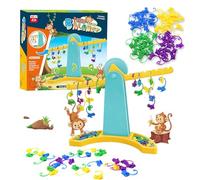 Yhjxly Scimmia Bilancia Matematica - Gioco Educativo Interattivo per Bambini 3+,Giocattolo di Equilibrio con Scimmie, Attività di Conteggio per Prescolari, Regalo di Compleanno