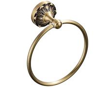 YHJZSM Anello Asciugamano retrò, Modello Rotondo in Metallo in Metallo in Metallo Anello Hardware Decorazione Accessori Bagno portasciugamani da Bagno Portasciugamani (Color : Bronze) (Br