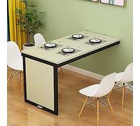 YHKJLYH Tavolo da Pranzo Pieghevole a Parete: Realizzato con Molle di Alta qualità e robuste aste, Il Nostro Tavolo Offre Un Supporto affidabile per Le vostre Esigenze di ristorazione. La Sua Strutt