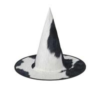 YHLKLWKSZC Cappelli da strega per Halloween, da donna, leggeri, pieghevoli, in pelle bovina, con stampa, cappelli da strega per ragazzi e ragazze, cappello di Halloween, decorazioni per feste cosplay