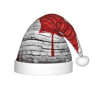 YHLKLWKSZC Cappello di Babbo Natale stampato bandiera canadese cappello di Babbo Natale cappello di Natale morbido e confortevole 1 pezzo