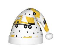 YHLKLWKSZC Cappello di Natale stampato Trattore Agricoltura Cappello di Babbo Natale Vacanze Cappello di Natale Morbido e Confortevole 1pz